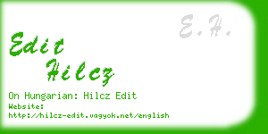 edit hilcz business card